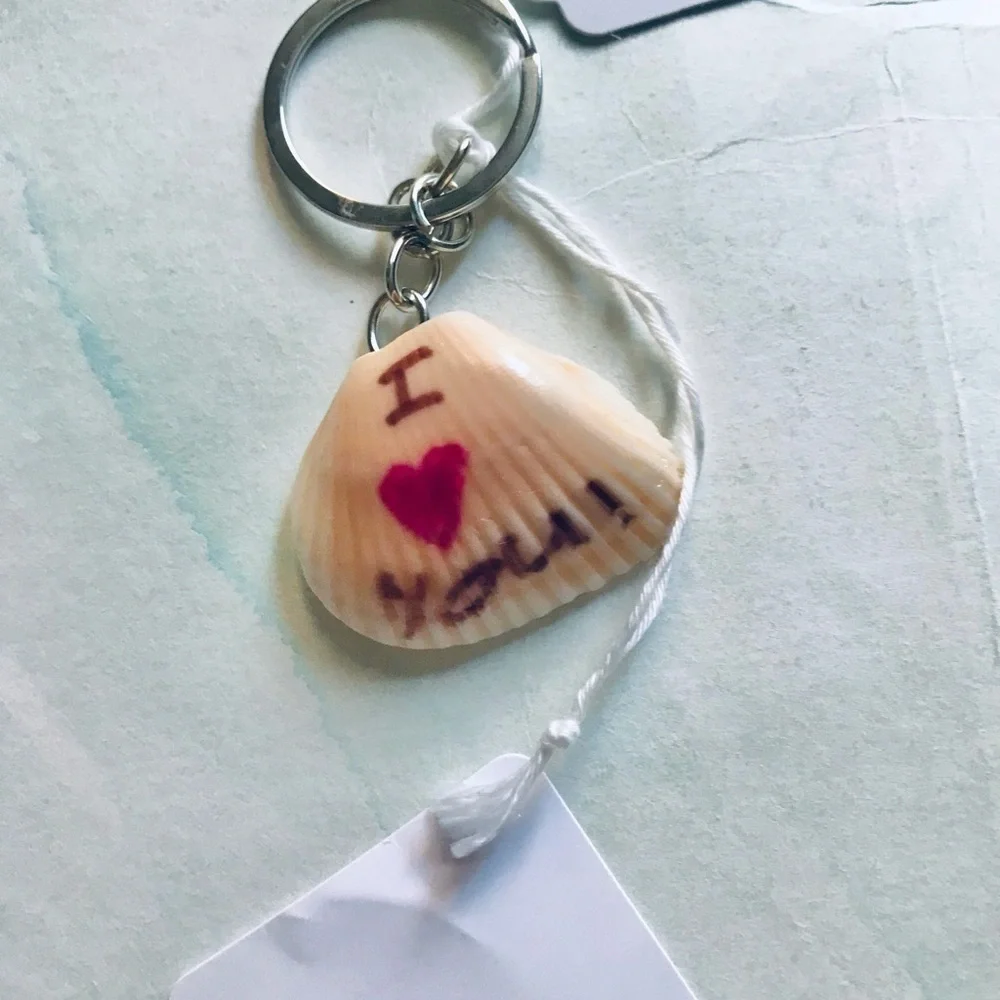 Handmade Shell art keychains